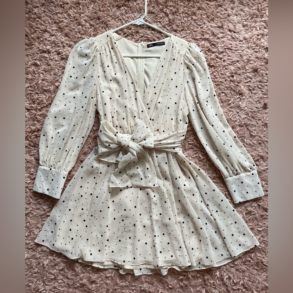 Zara polka dot dress size M